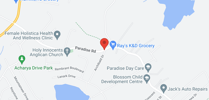 map of 255 Paradise Road